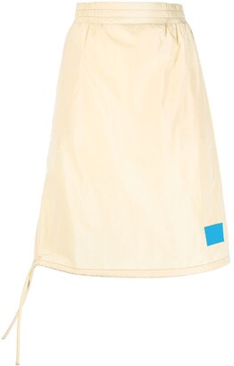 Sunnei High-Waisted Drawstring-Hem Skirt