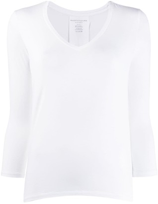 Majestic Filatures button detail jersey top Majestic Filatures button detail jersey top