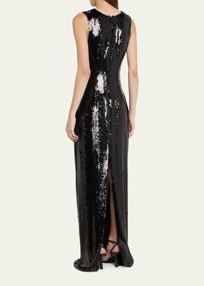 Brandon Maxwell The Everly Sequin-Embellished Column Gown - ShopStyle  Evening Dresses