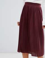 Thumbnail for your product : ASOS Design DESIGN pleated midi skirt in jersey