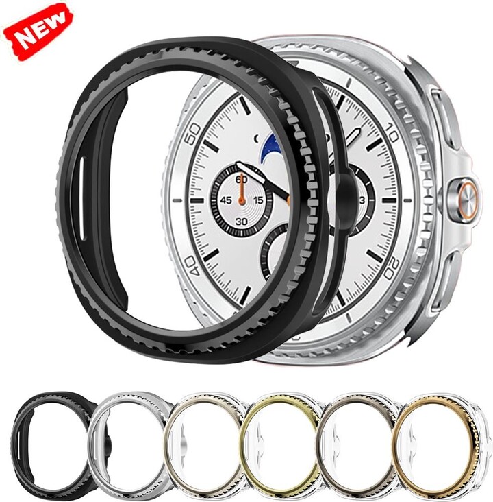 EIMO Case for Samsung Galaxy Watch 8 classic 46mm Protector Bezel Ring+Cover Hard PC Bumper Shell Galaxy Watch8 classic protective