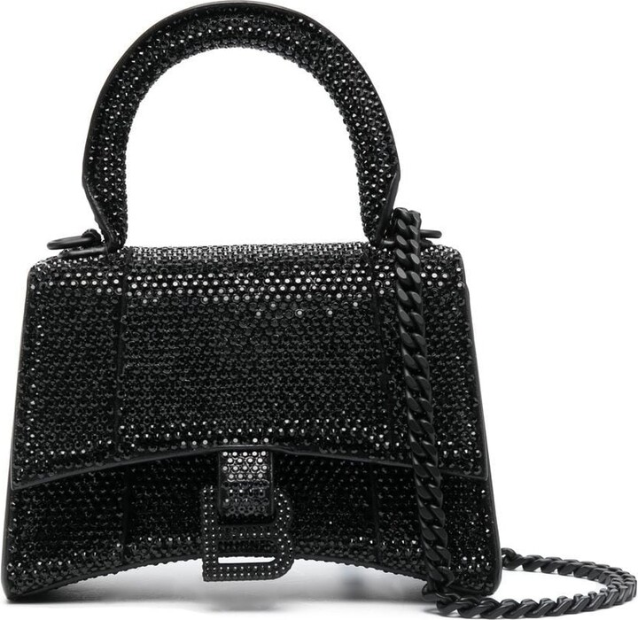 Balenciaga Hourglass Top Handle Bag Leather Small - ShopStyle