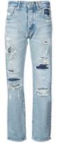 Thumbnail for your product : Moussy Vintage distressed straight jeans