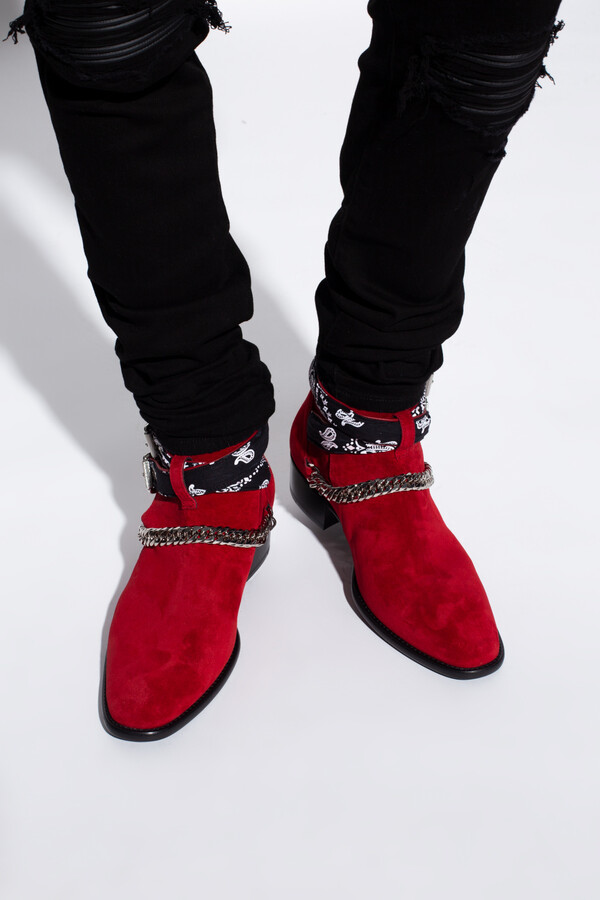 Red Suede Mens Boots | Shop the world's largest collection of fashion |  ShopStyle