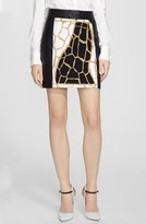 Thumbnail for your product : Rachel Zoe 'Shane' Giraffe Print Miniskirt