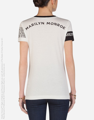 Dolce & Gabbana Jersey T-Shirt With Marilyn Monroe Print
