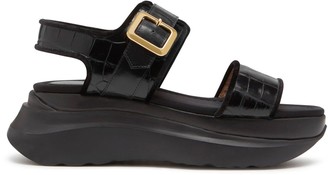 Mulberry Track Sporty Sandal Rosewater and Chalk Smooth Calf