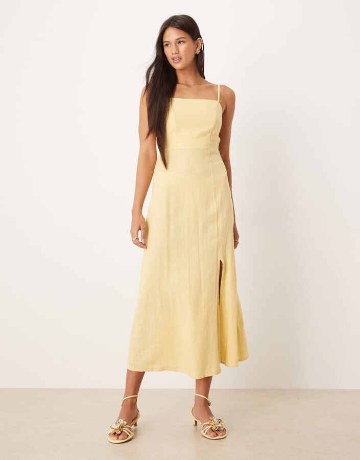 Nobody's Child Kennedy v-neck midi dress in green spot ShopStyle