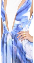 Thumbnail for your product : Just Cavalli Blue Orchid Print Gown