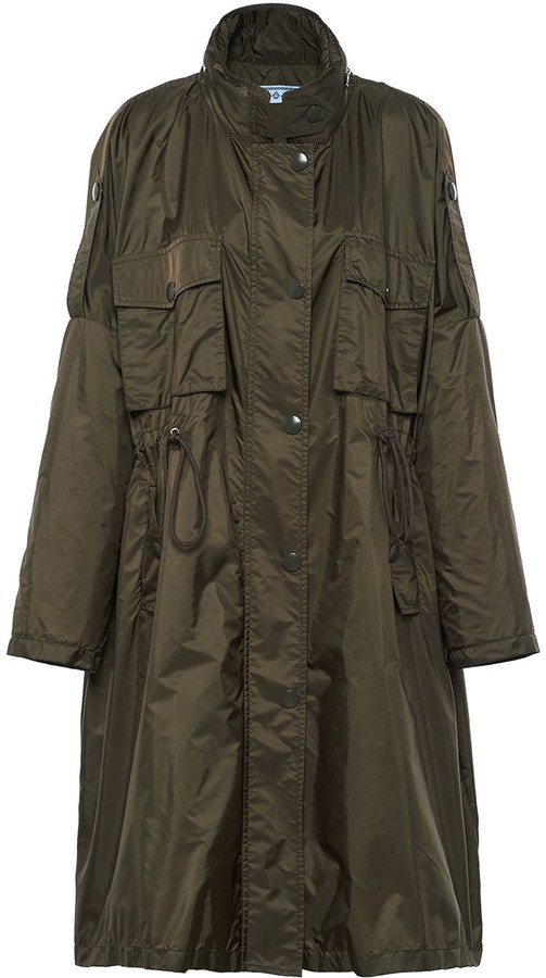 Prada Drawstring Waist Raincoat ShopStyle