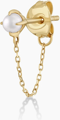Gorjana Pearl Newport Chain Huggie Earring