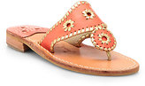 Thumbnail for your product : Jack Rogers Nantucket Woven Leather Thong Sandals