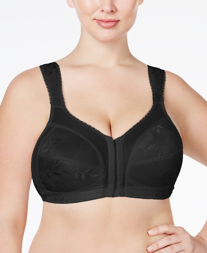 Playtex Women's 18 Hour Supportive Flexible Back Front Close Wireless Bra  US4695 at  Women's Clothing store: Bras
