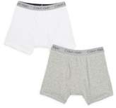 Thumbnail for your product : Calvin Klein Little Boy's & Boy's Two-Pack Logo Boxer Briefs