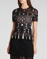 Thumbnail for your product : BCBGMAXAZRIA Top - Caleste Lace Peplum