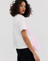 Thumbnail for your product : ASOS check panel tee