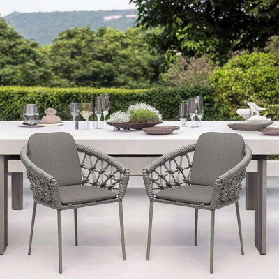 Elegance Furnishings Waterproof And Sunscreen Patio Chair Outdoor Dining Chair