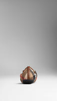Thumbnail for your product : Burberry Buckle Detail House Check Ballerinas