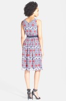 Thumbnail for your product : Adrianna Papell Twist Neck Print Fit & Flare Dress