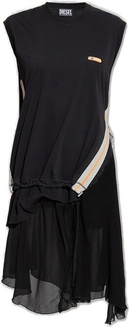 Diesel D-Rollace Asymmetric Sleeveless Dress