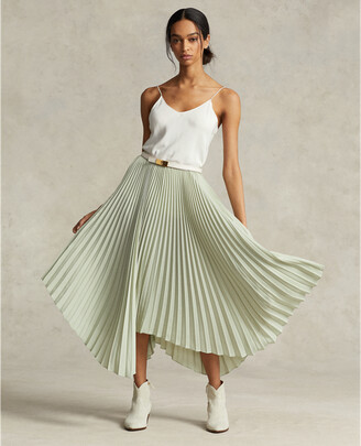 Polo Ralph Lauren Pleated Georgette Handkerchief Skirt - ShopStyle