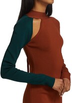 Thumbnail for your product : Monse Bi-Color Tie Back Knit Dress