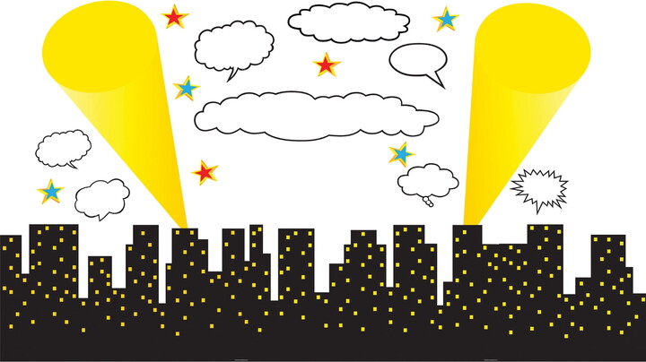 Teacher Created Resources Superhero Cityscape Bulletin Board Display, 26 Pieces