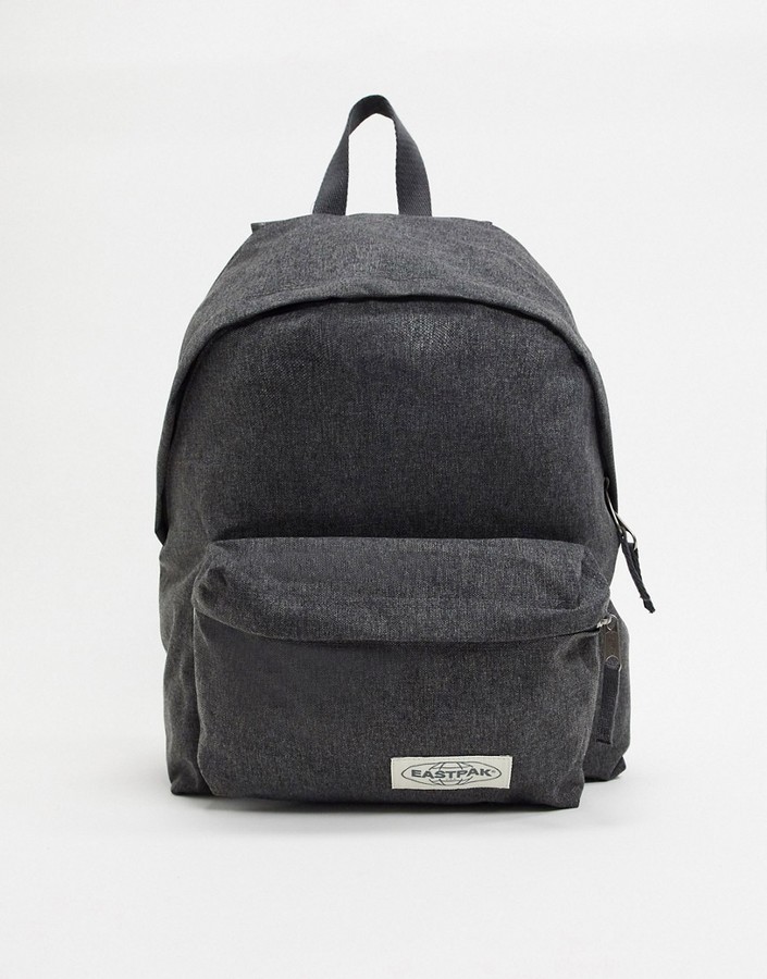 eastpak macnee 24l roll top coated backpack in black