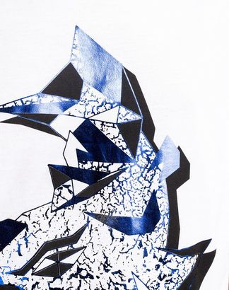 Lanvin Fish raid print slim fit t-shirt