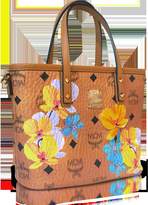 Thumbnail for your product : MCM Essential Visetos Floral Print Cognac Top Zip Mini Tote Bag
