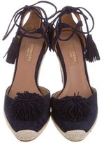 Thumbnail for your product : Aquazzura Sunshine Suede Wedges