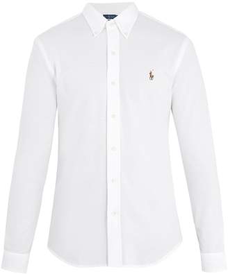 Polo Ralph Lauren Oxford logo-embroidered cotton-piqué shirt