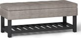 Thumbnail for your product : Simpli Home Cosmopolitan Storage Ottoman Bench with Open Bottom