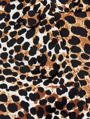 Equipment Harmone Leopard Print Shirtdress