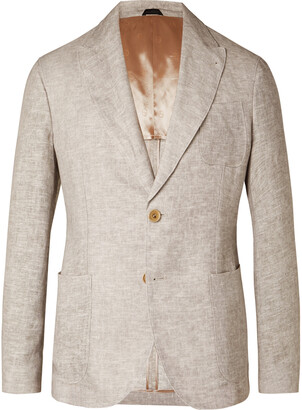armani linen suit
