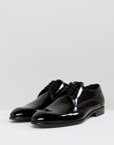 Thumbnail for your product : HUGO C-Dresspat Lace Up Patent Calf Leather Derby Shoes in Black