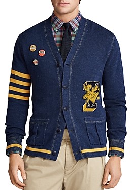 polo letterman sweater