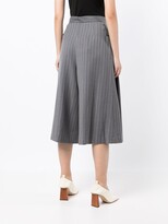 Thumbnail for your product : PortsPURE Pinstripe Cropped Culottes