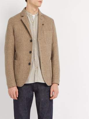 Oliver Spencer Solms Single Breasted Wool Jacket - Mens - Light Brown
