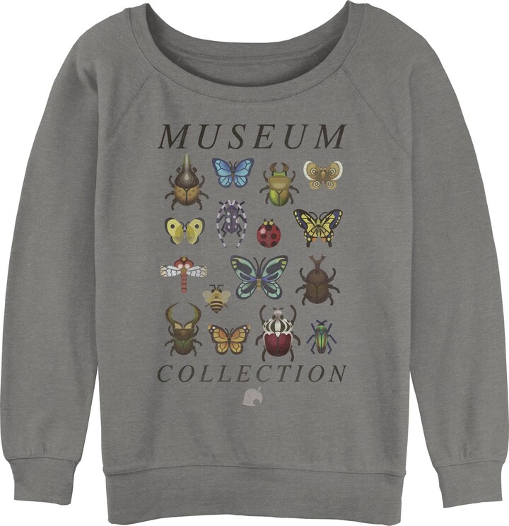 Nintendo Juniors' Bug Collection Sloucher Terry Gray Heather