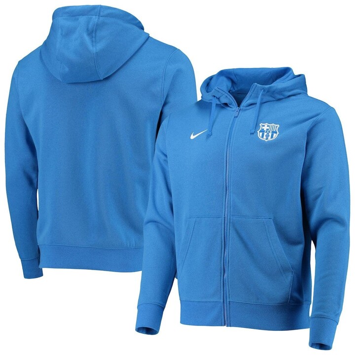 Nike Men's Blue Barcelona Club FullZip Hoodie ShopStyle