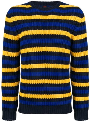 MP Massimo Piombo Striped Chunky Sweater