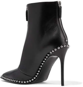 Alexander Wang Eri Studded Leather Ankle Boots - Black