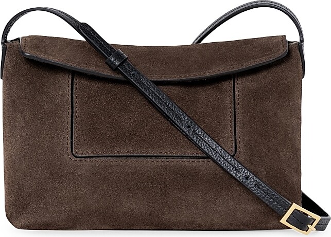 Wandler Women's Mini Penelope Suede Slouch Shoulder Bag - Palissander Suede