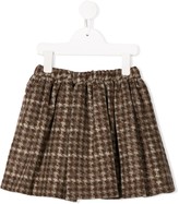 Thumbnail for your product : Douuod Kids Houndstooth Check Mini Skirt