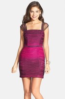 Thumbnail for your product : Hailey Logan Ombré Sparkle Ruched Body-Con Dress