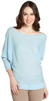 Thumbnail for your product : Magaschoni sky blue cashmere boat neck 'Dolman' long sleeve sweater