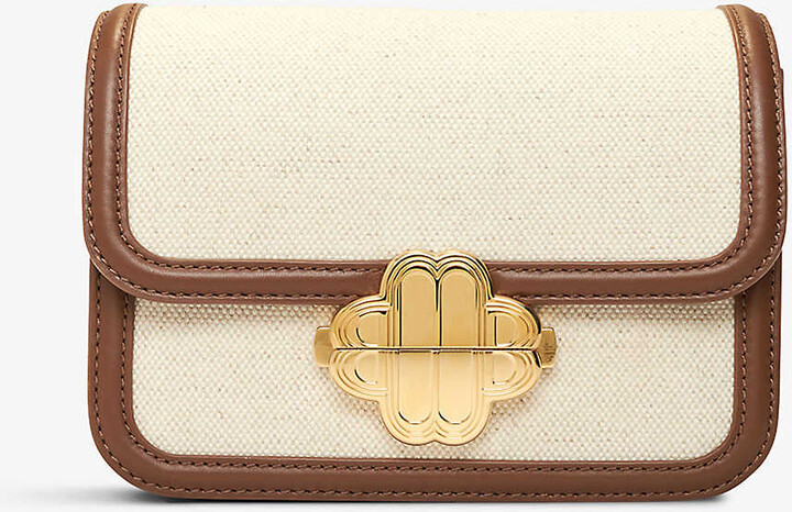Maje Clover Mini Resort cotton-blend purse - ShopStyle Clutches