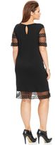 Thumbnail for your product : ING Plus Size Lace-Trim Sheath Dress