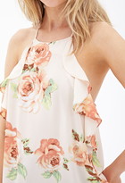 Thumbnail for your product : Forever 21 Floral Chiffon Halter Top